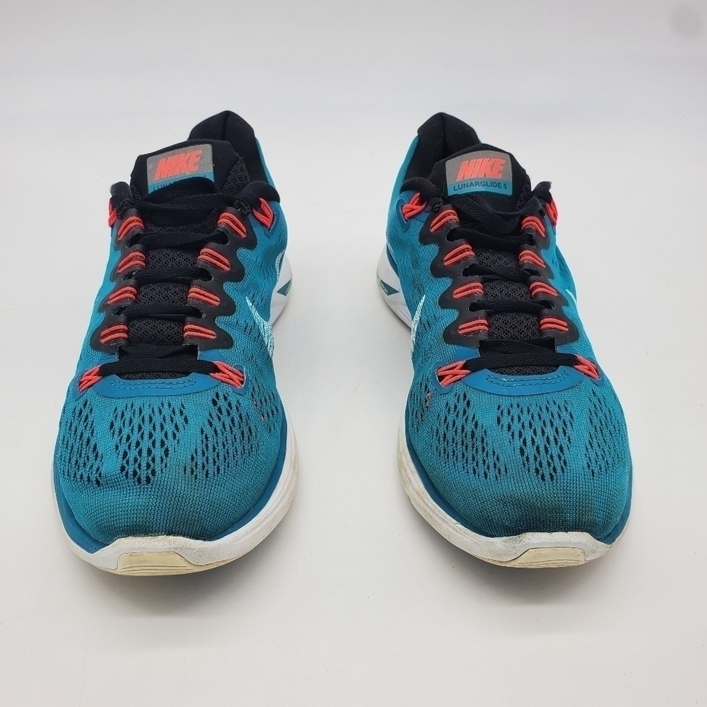 Nike Lunarglide 5 Tropical Teal Blue Running Shoes Size 7 599395-310 - Picture 8 of 10